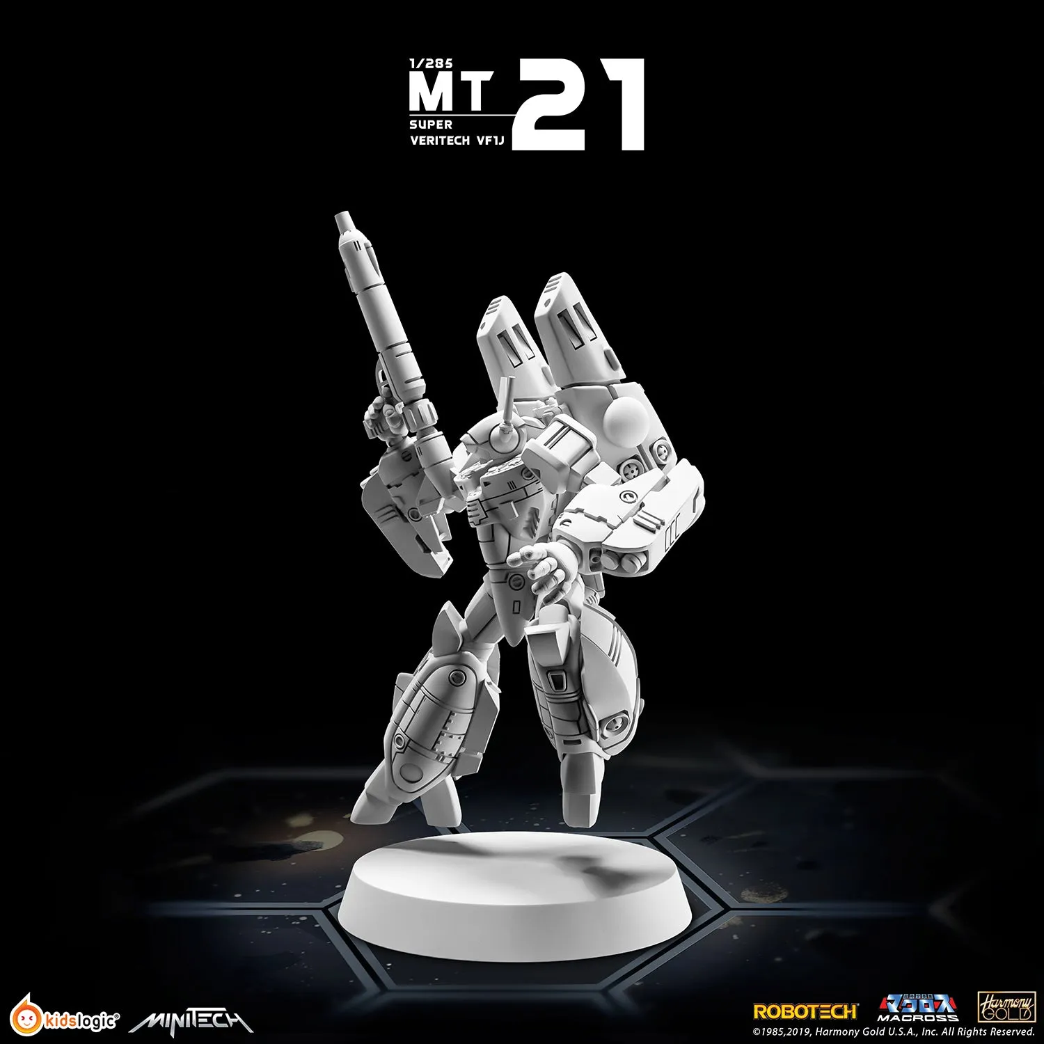 MT21 1/285 Robotech Macross Super Veritech VF1J Battloid Mode