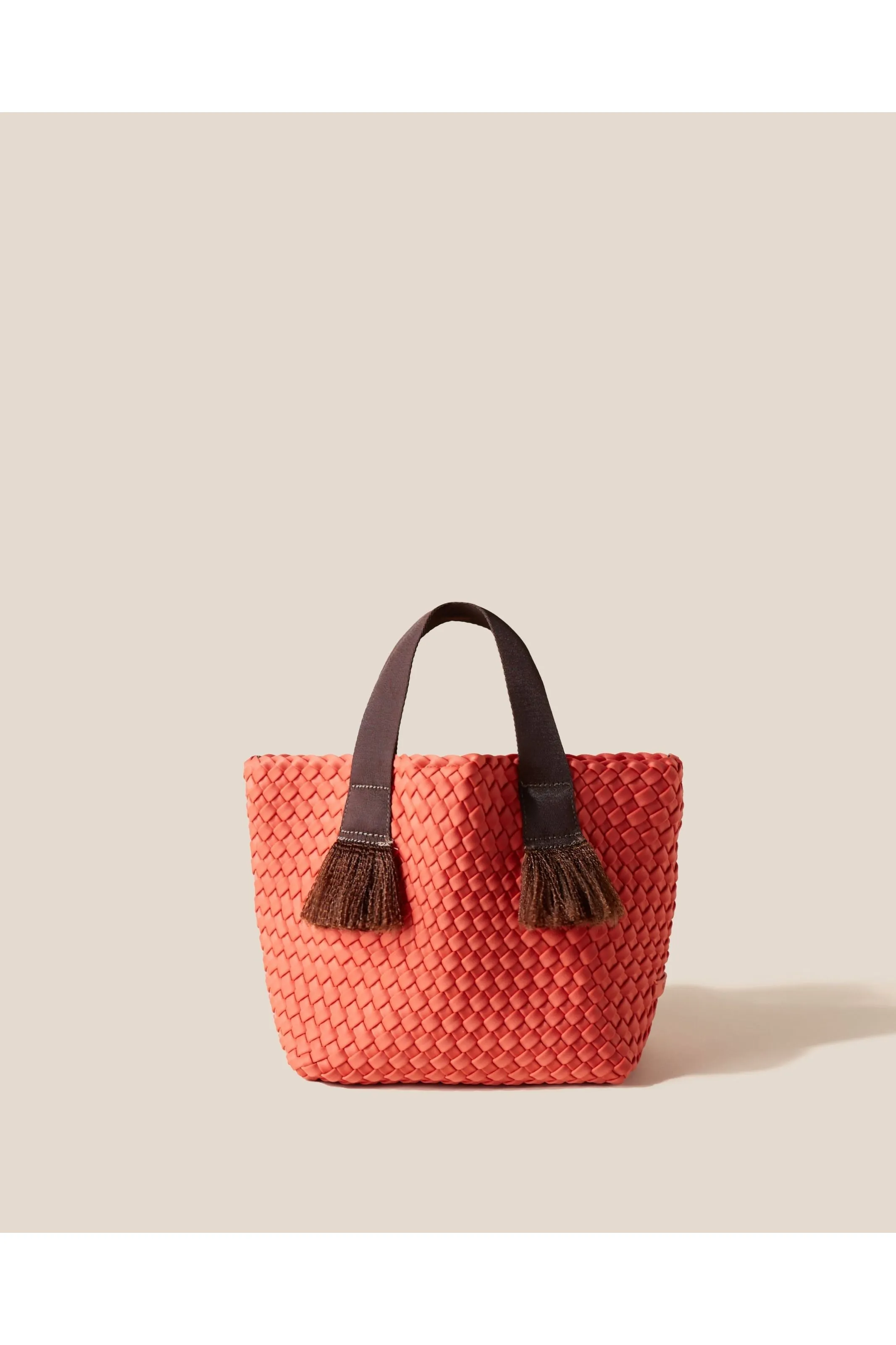 NAGHEDI Tulum Tote Small Woven Bag SN0194 | Bonaire (Solid)