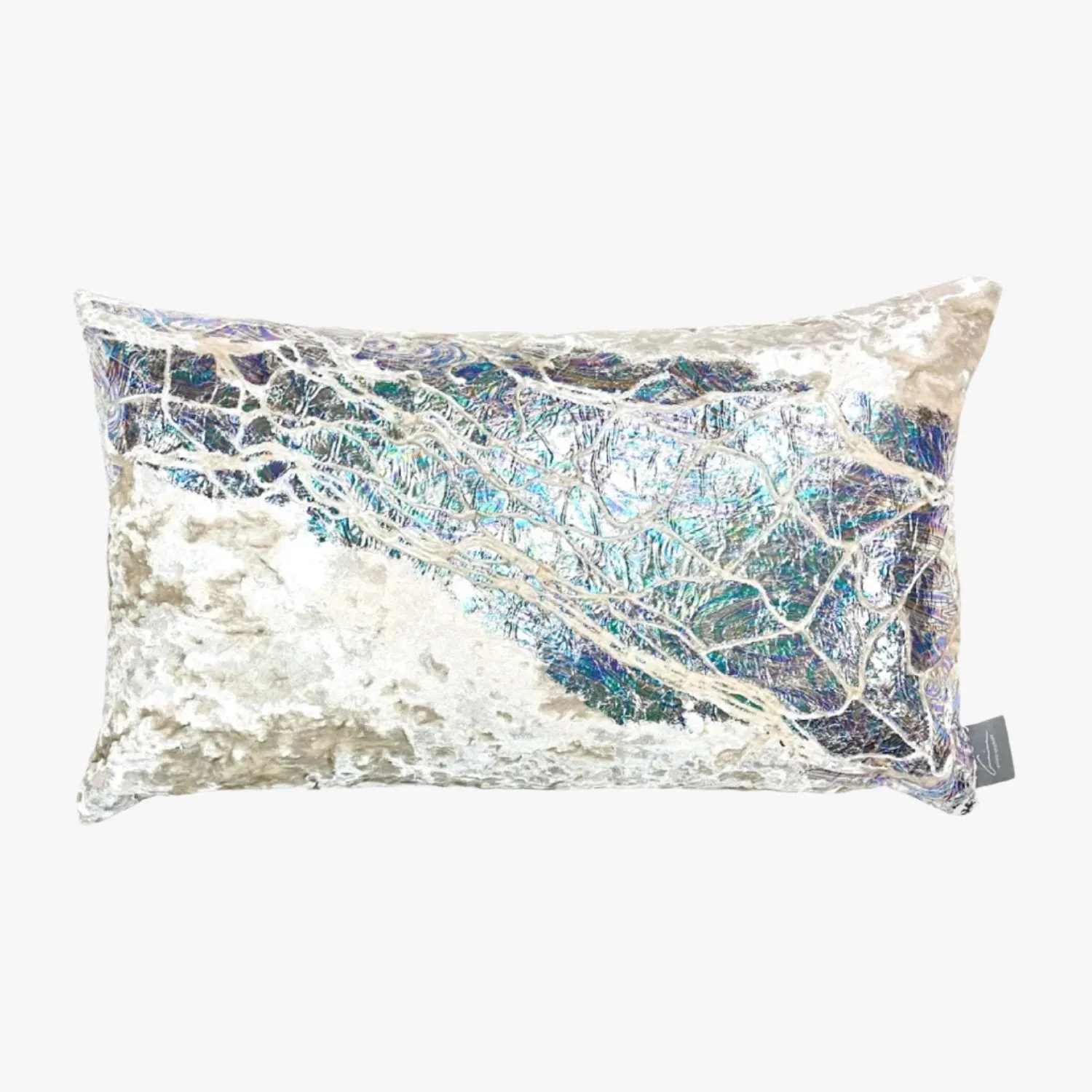 Net Opal Ivoire Crushed Velvet Pillows