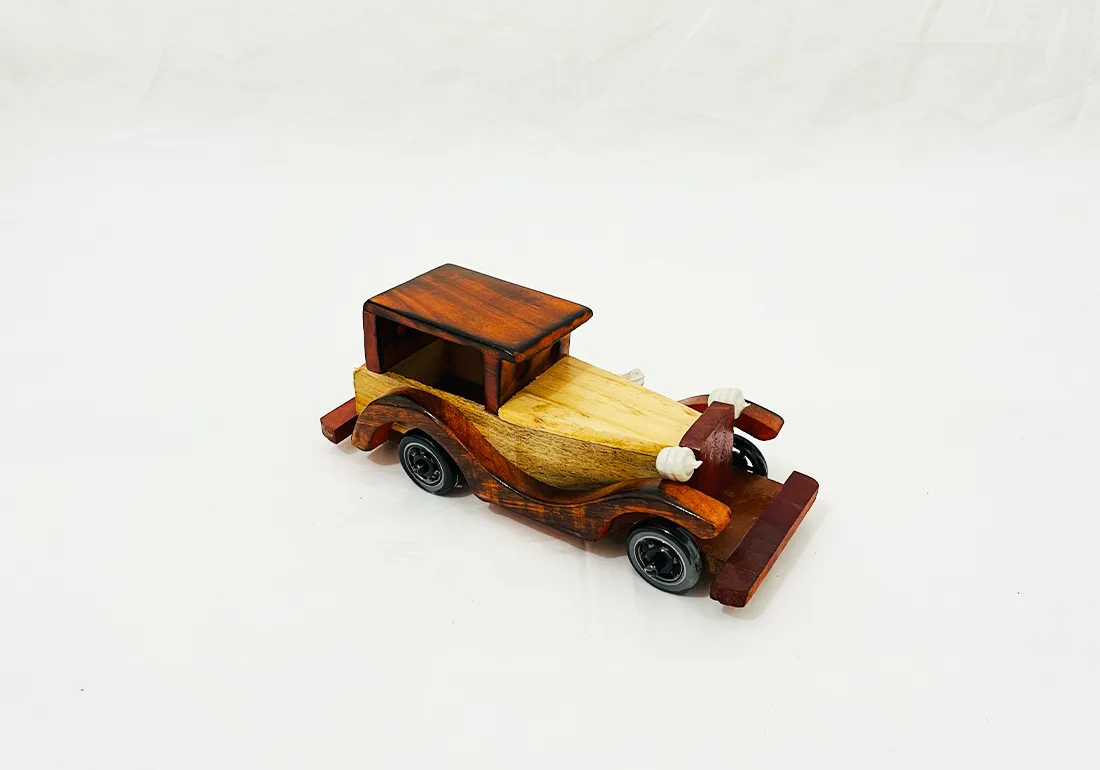 Old wooden Car Kids Toy