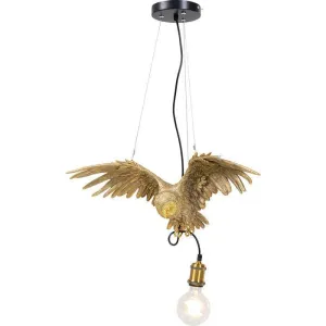 Owl Animal Gold Pendant Lamp