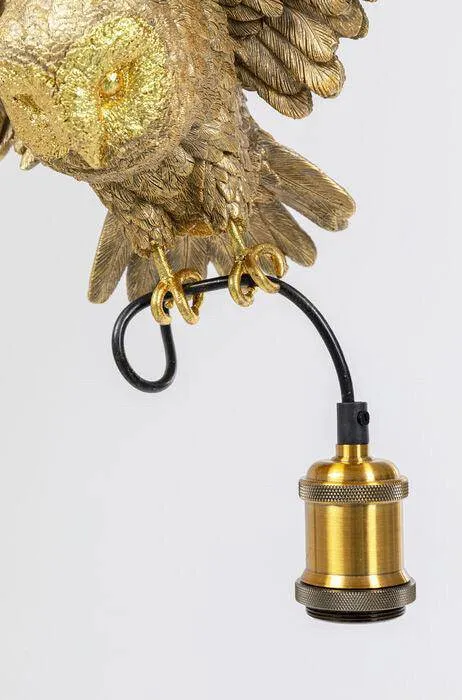 Owl Animal Gold Pendant Lamp