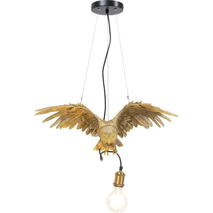 Owl Animal Gold Pendant Lamp