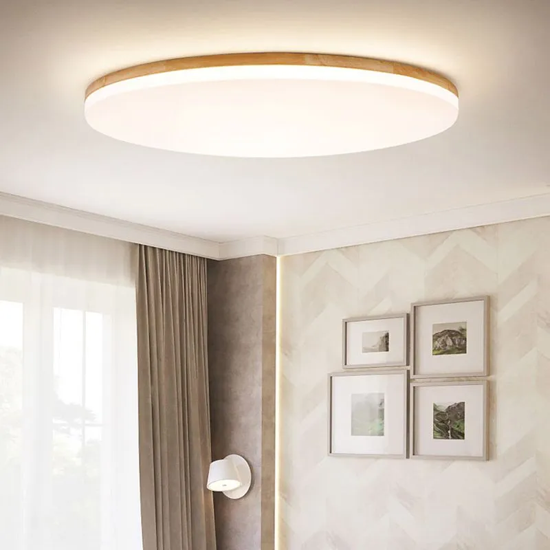 Ozawa LED Ceiling Lamp Wood Metal Bedroom Living Room Dining Room