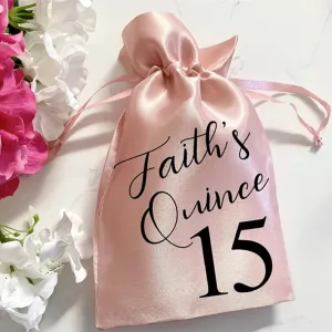 Party Favor Bags for Quinceanera - Mis Quince Birthday Party - Sweet Fifteen or Sixteen Birthday Party Candy Bags