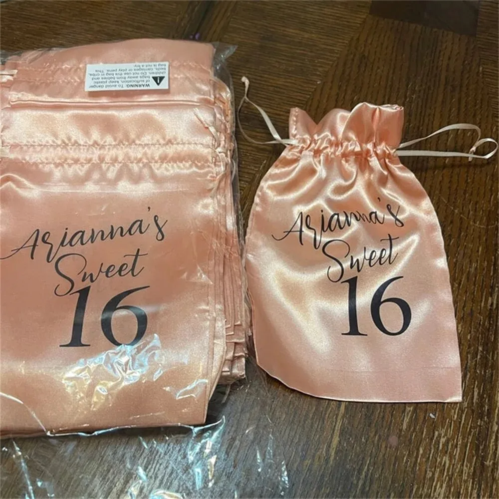 Party Favor Bags for Quinceanera - Mis Quince Birthday Party - Sweet Fifteen or Sixteen Birthday Party Candy Bags