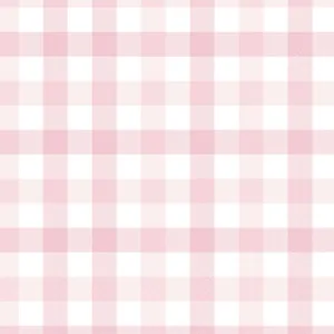 Pastel Pink Gingham Lunch Napkin FSC 16pk