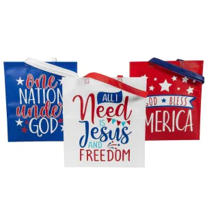 Patriotic Faith Tote Bags (3 -pk)