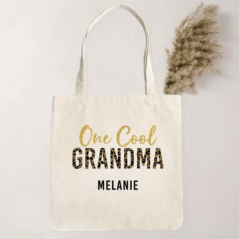 Personalized Animal Print Tote Bags