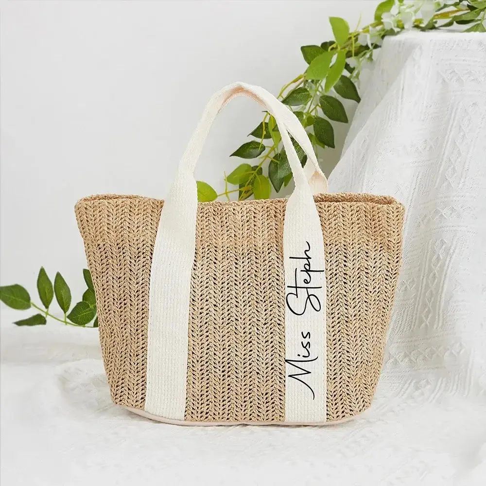 Personalized Burlap Mini Tote Bags Wedding Bridal Party Bridesmaid Gift