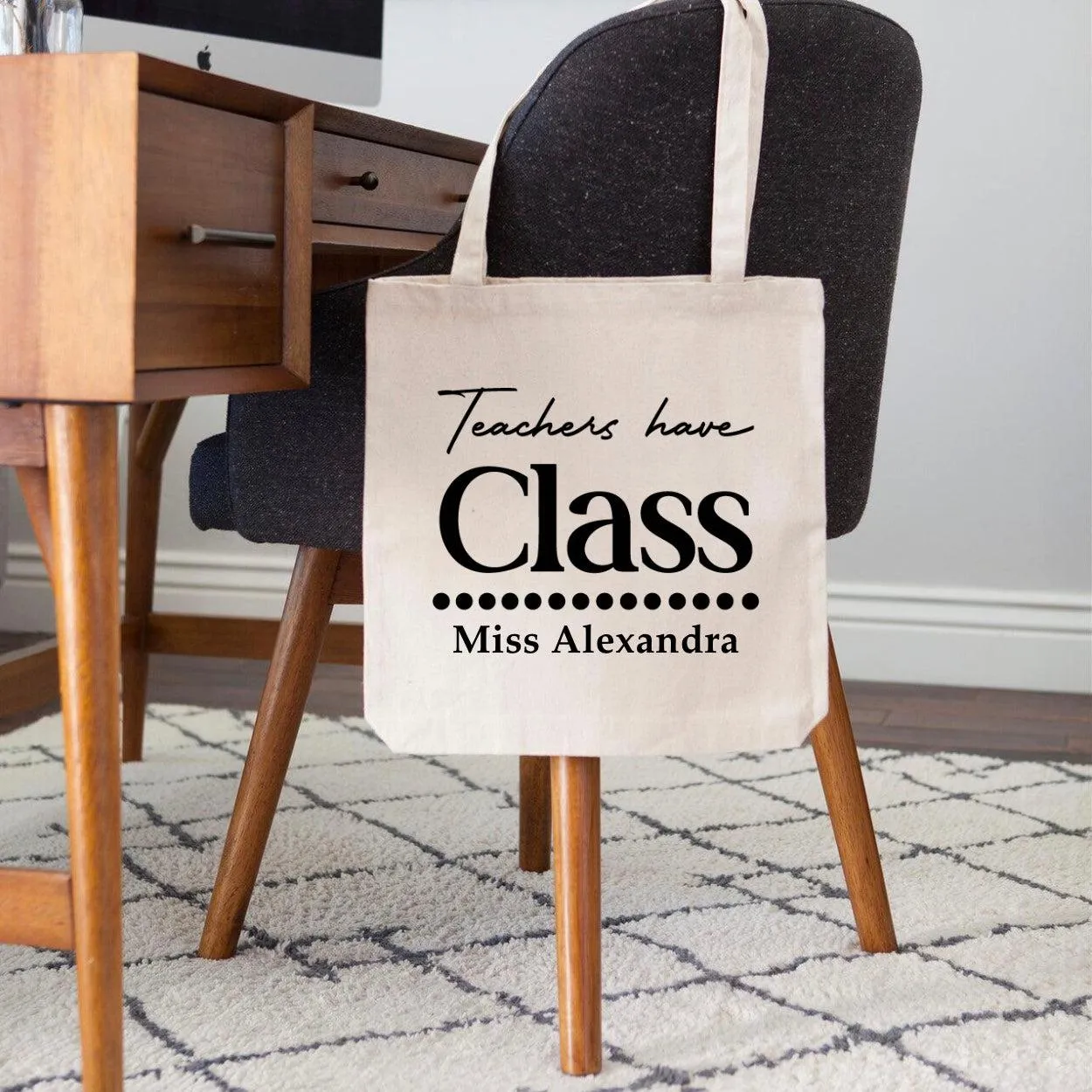 Personalized Teacher Tote Bags