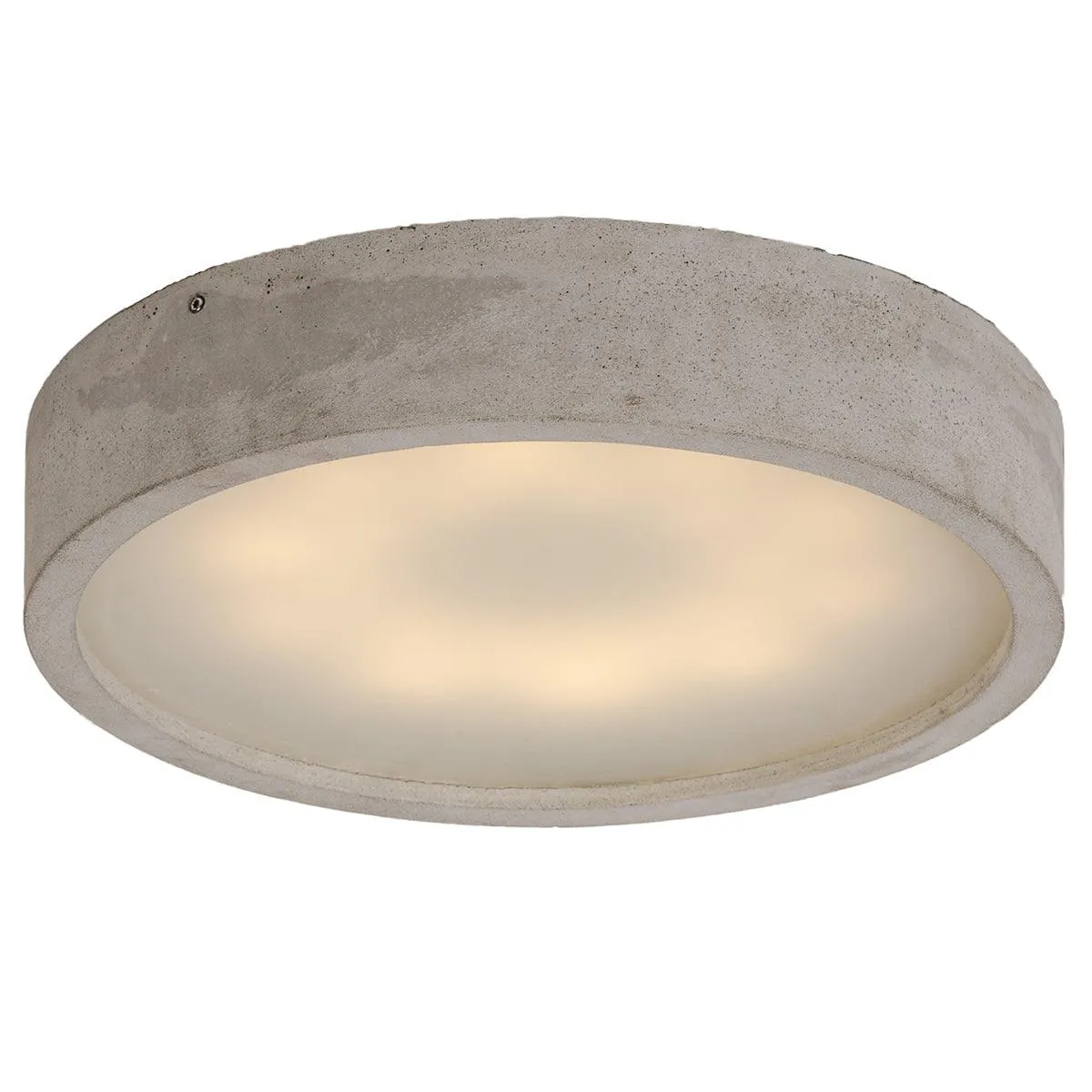 Plan Concrete Round Ceiling Lamps