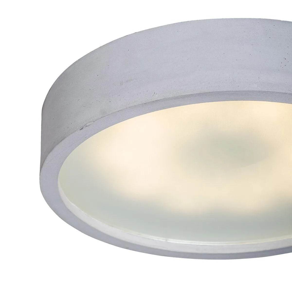 Plan Concrete Round Ceiling Lamps