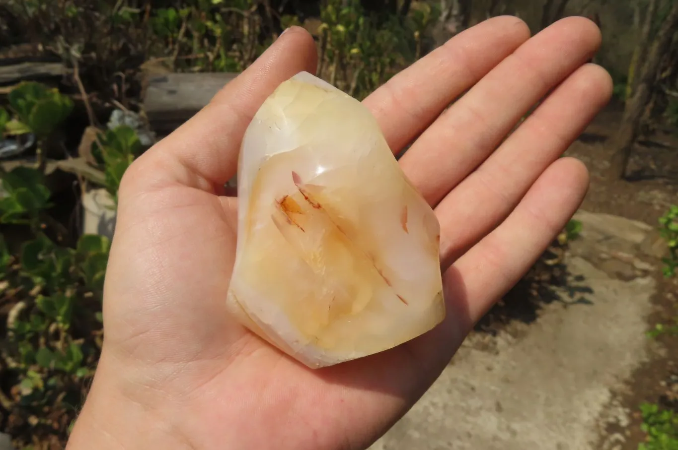 Polished Carnelian Flame Sculptures x 6 From Madagascar