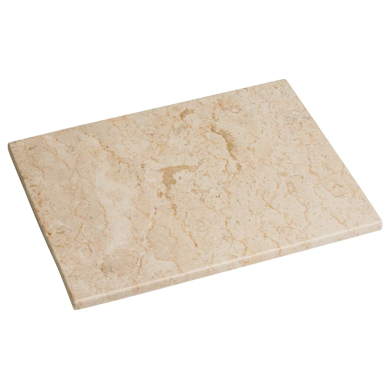 Raised Platform Champagne Stone Marble Chopping Board Rectangular - 45 x 36cm