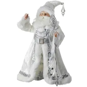 Regency International 18'' Northern Lights Standing Santa With Staff