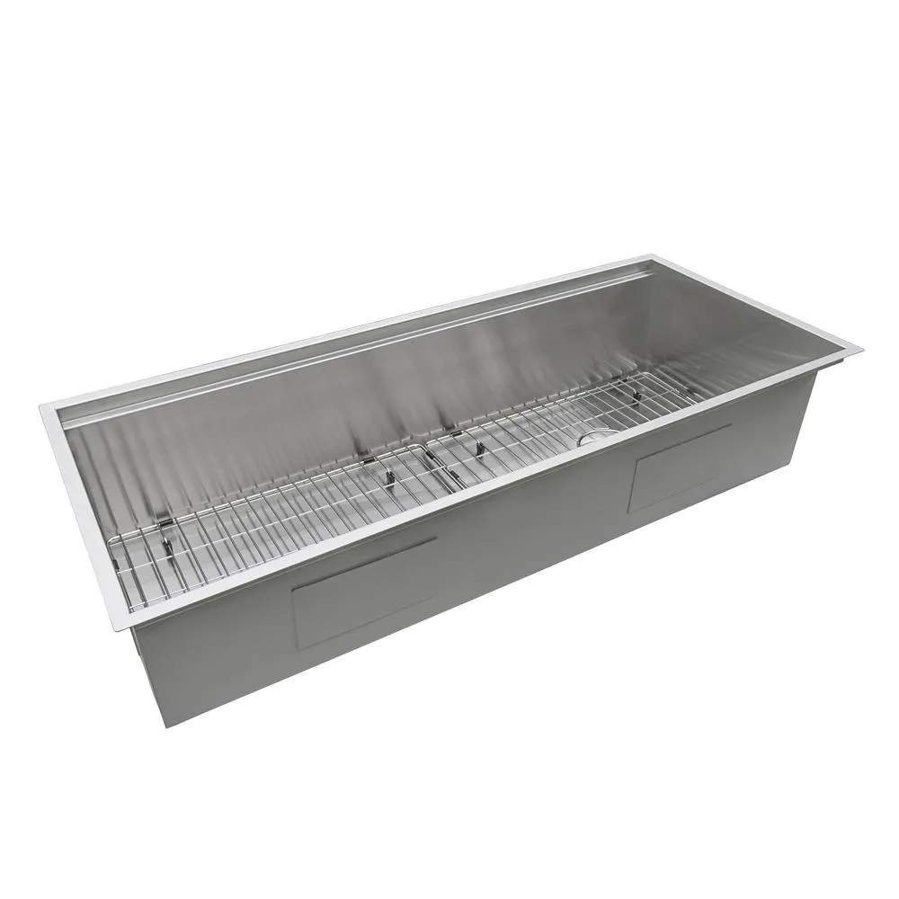 Ruvati 45-inch Workstation Two-Tiered Ledge Kitchen Sink Undermount 16 Gauge Stainless Steel - RVH8333