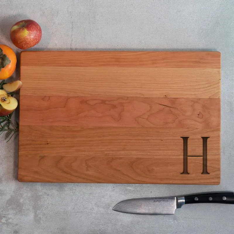 Serif Single Letter Cutting Board