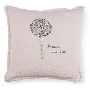 Sugarboo Designs Dreams Are Free Dandelion Embroidered Pillow