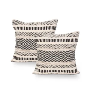 Tannen Boho Cotton Throw Pillow (Set of 2)