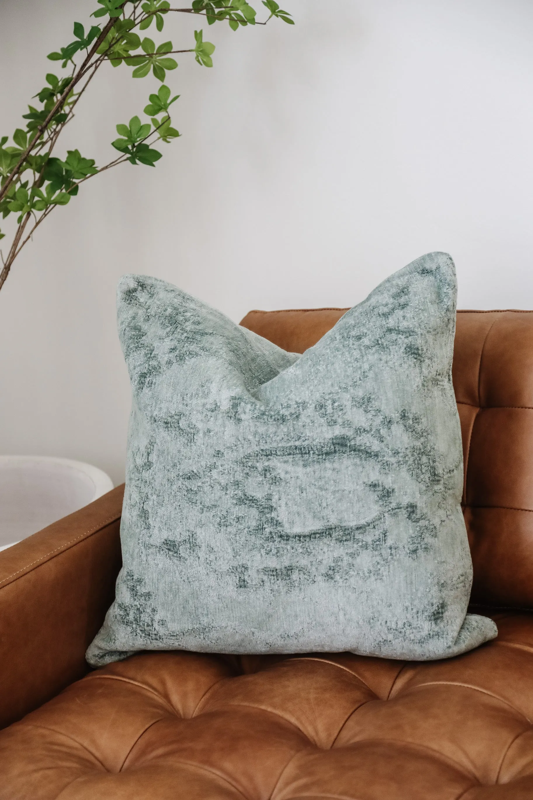 Tribulation Velvet Pillow/ Sage