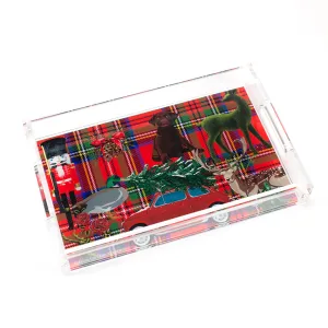 Ultimate Christmas Plaid Acrylic Vanity Tray