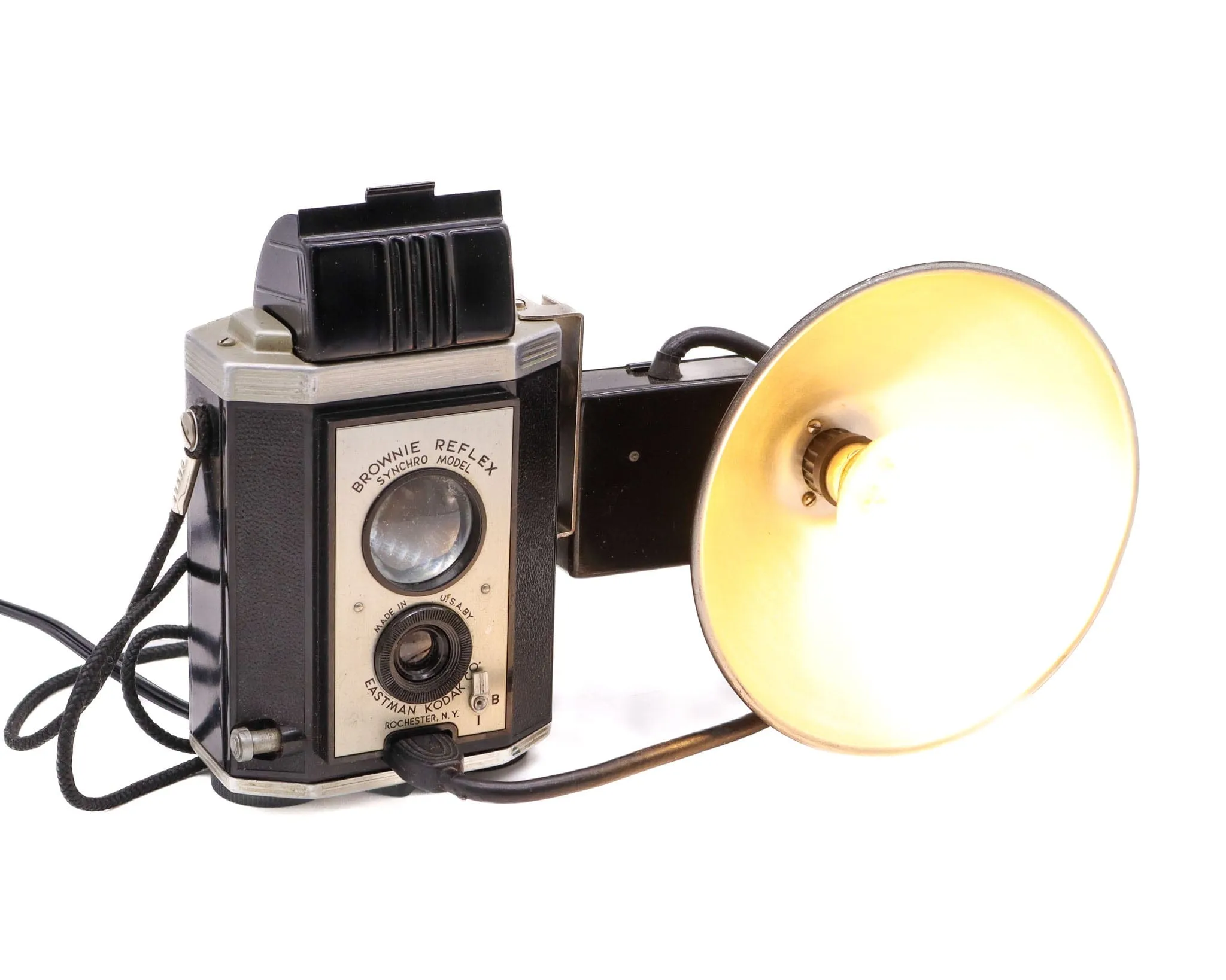 Vintage Kodak Brownie Reflex Synchro Camera Table Lamp