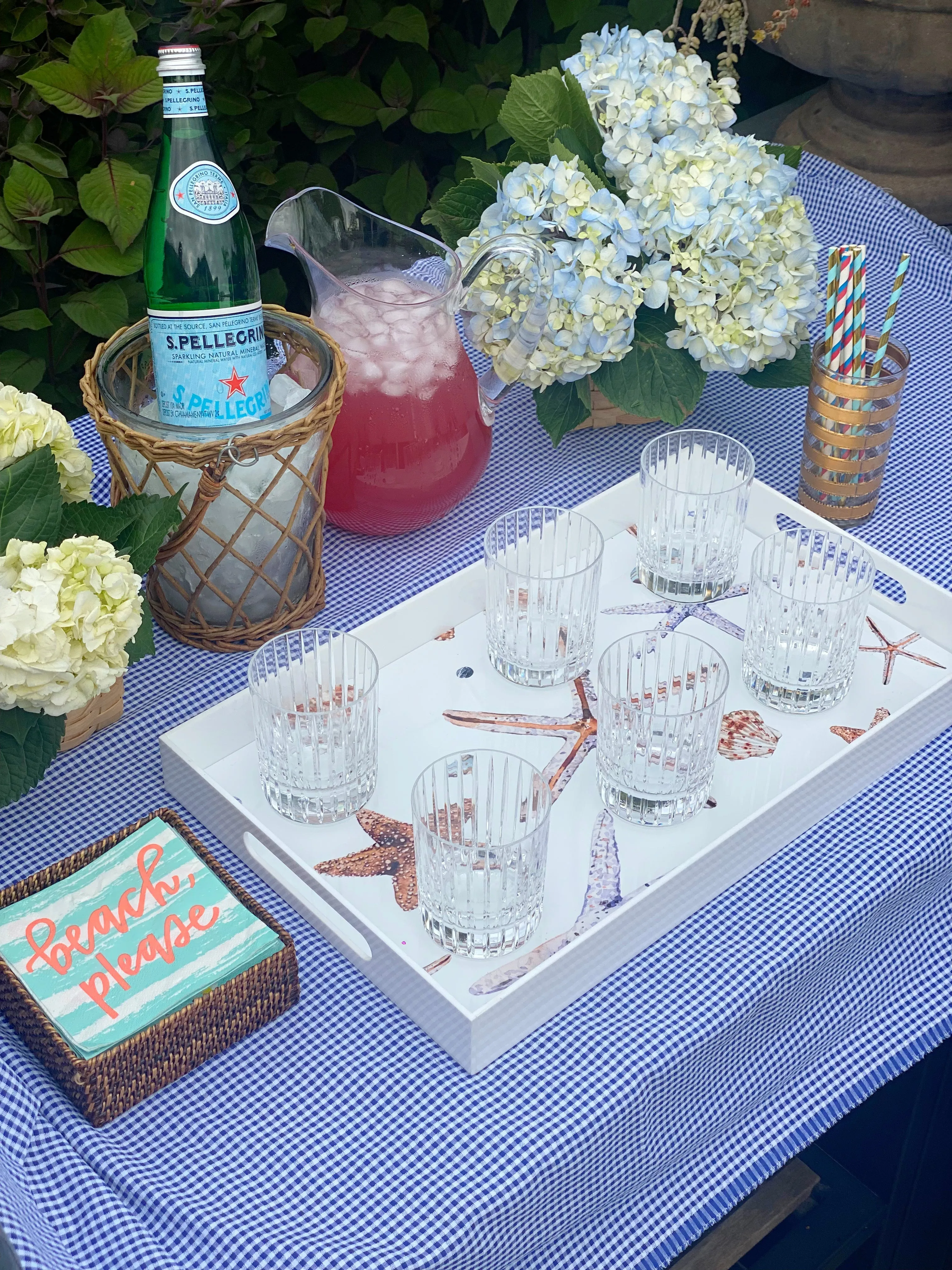 White Acrylic Serving Tray