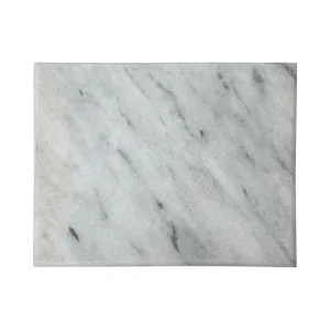 White Stone Marble Chopping Board Rectangular - 31 x 21cm