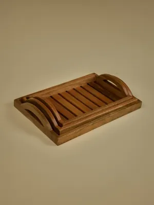 Wooden Trays Set Of 3